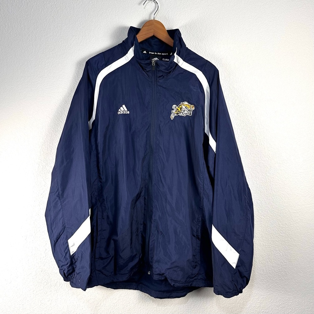 Adidas Navy‎ Collegiate Climaproof Warm Up Jacket Sz XL